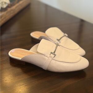 Aldo Cream Loafer Mules